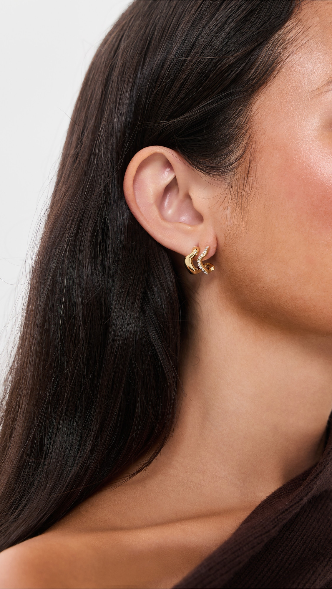 Mignonne Gavigan Alva Earrings Gold/Clear One Size | Shopbop