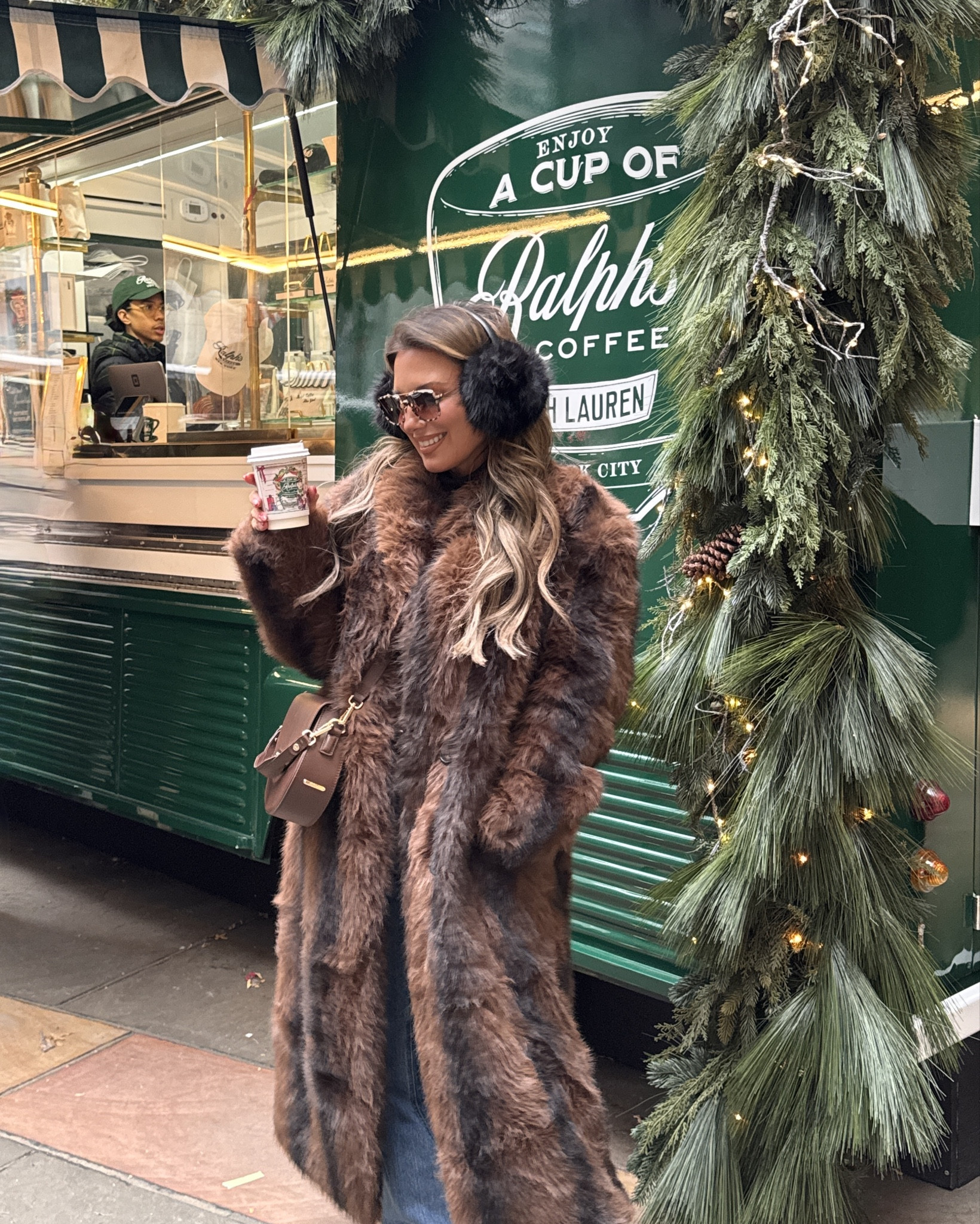 NYC outfit 🫶🏼✨✨
Found the perfect brown fur coat for winter!! It’s so cozy and fits my petite body frame. Wearing size small. 
Fits oversized. 




#LTKSeasonal #LTKOver40 #LTKPetite