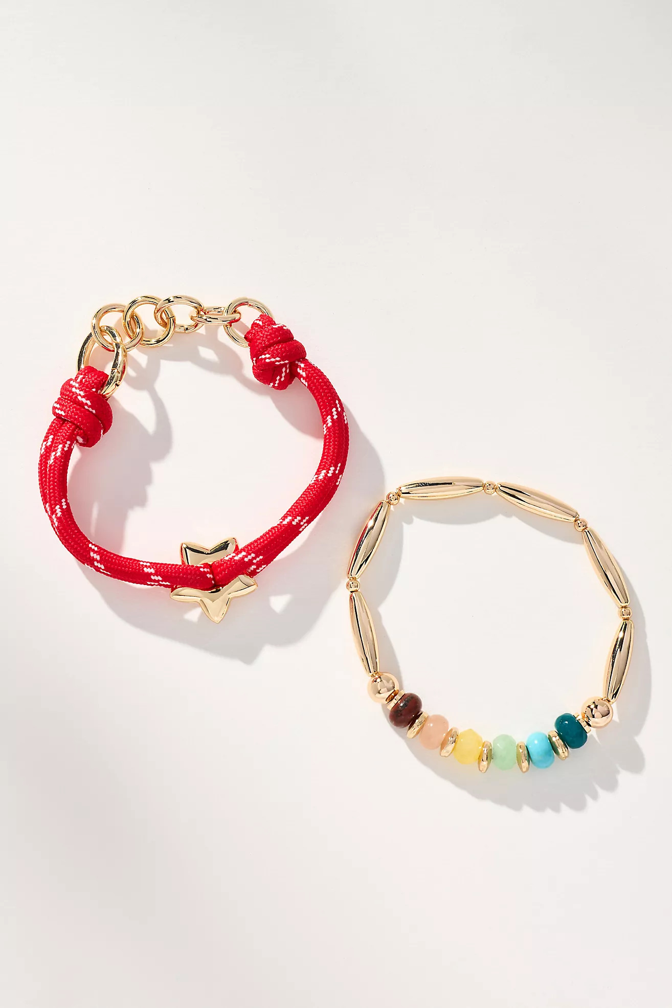 Mixed Bead Bracelets, Set of 2 | Anthropologie (US)