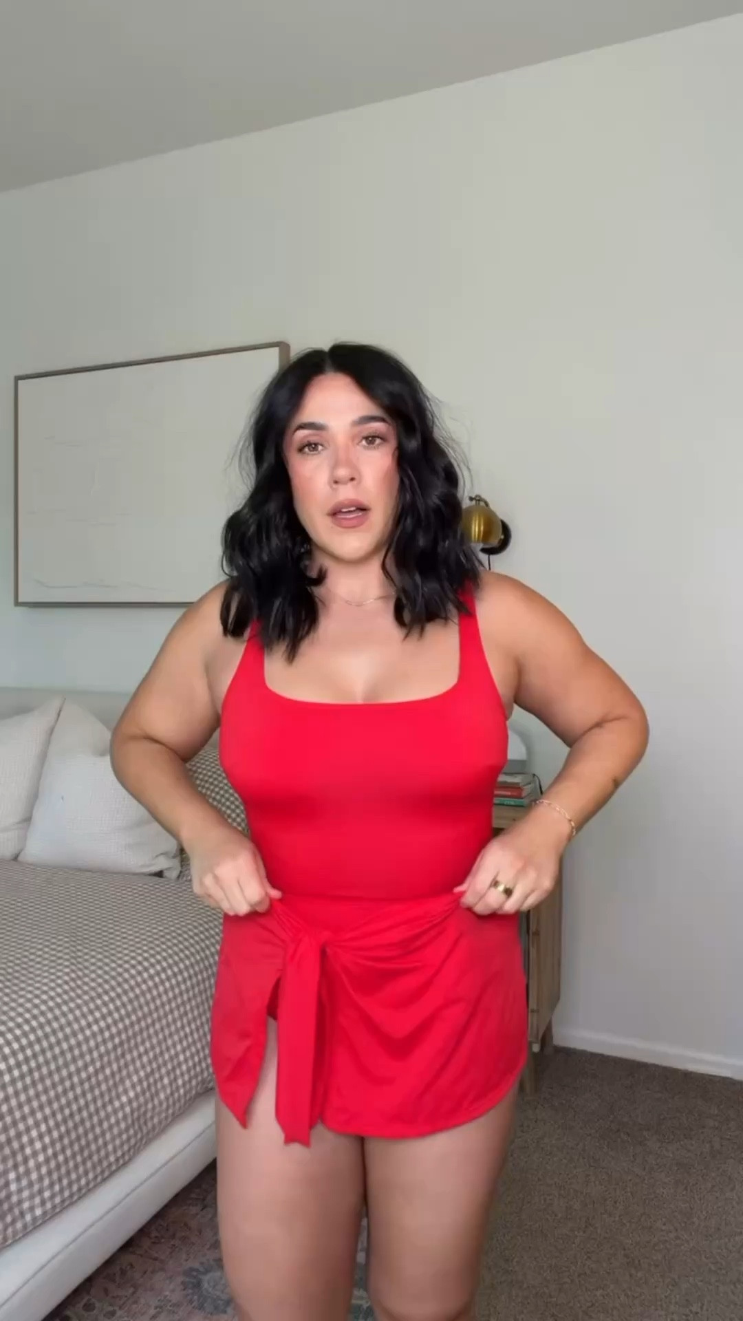 Loving this one piece swimsuit that has a tie detail, I feel so comfy & confident in this it's extremely flattering. Perfect for moms or when you want a little extra coverage. 

Size L

#LTKMidsize #LTKSwim #LTKmomlife