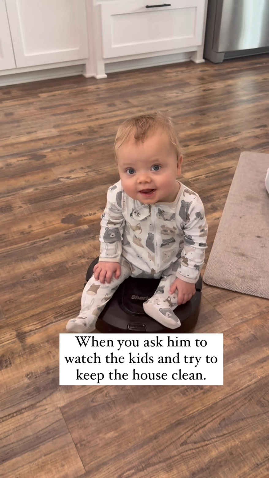Just for giggles, but in case you didn’t know a Roomba doesn’t only keep your floors clean, but provides baby entertainment 🤣 …. In all seriousness it makes such a difference in my home and saves me so much time! 

#LTKHome #LTKVideo #LTKBaby