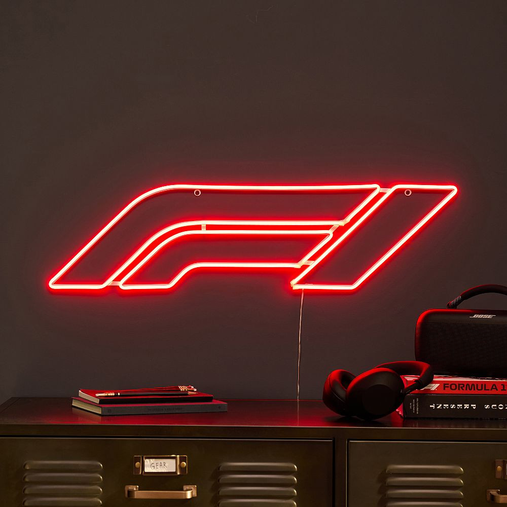 Formula 1\u00ae Neon Wall Light | Pottery Barn Teen