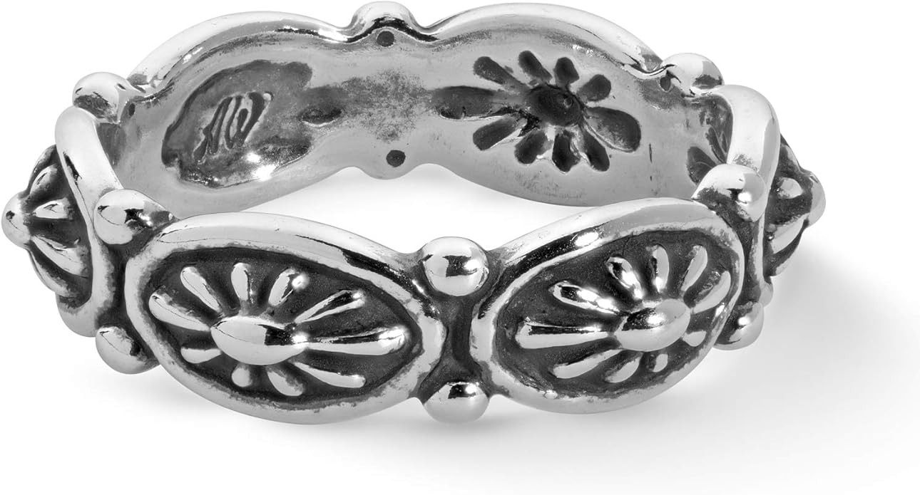 American West Jewelry Sterling Silver Women's Ring Concha Design Size 5 to 10 | Amazon (US)