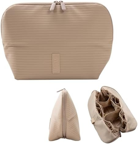 THE VERTI-Vertical Waterproof Makeup & Toiletry Bag | 23-Pocket Organizer with Upright, Fold-Down... | Amazon (US)