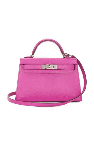Hermes Epsom Kelly 20 Handbag in Pink | FWRD 