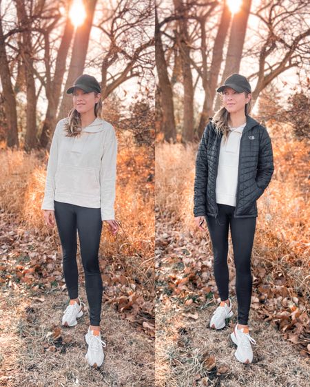 Casual Outdoors Winter Outfit: Target Quarter-Zip Sweatshirt | Faux Leather Leggings | New Balance Sneakers | North Face Packable Jacket

#LTKstyletip #LTKunder100 #LTKSeasonal