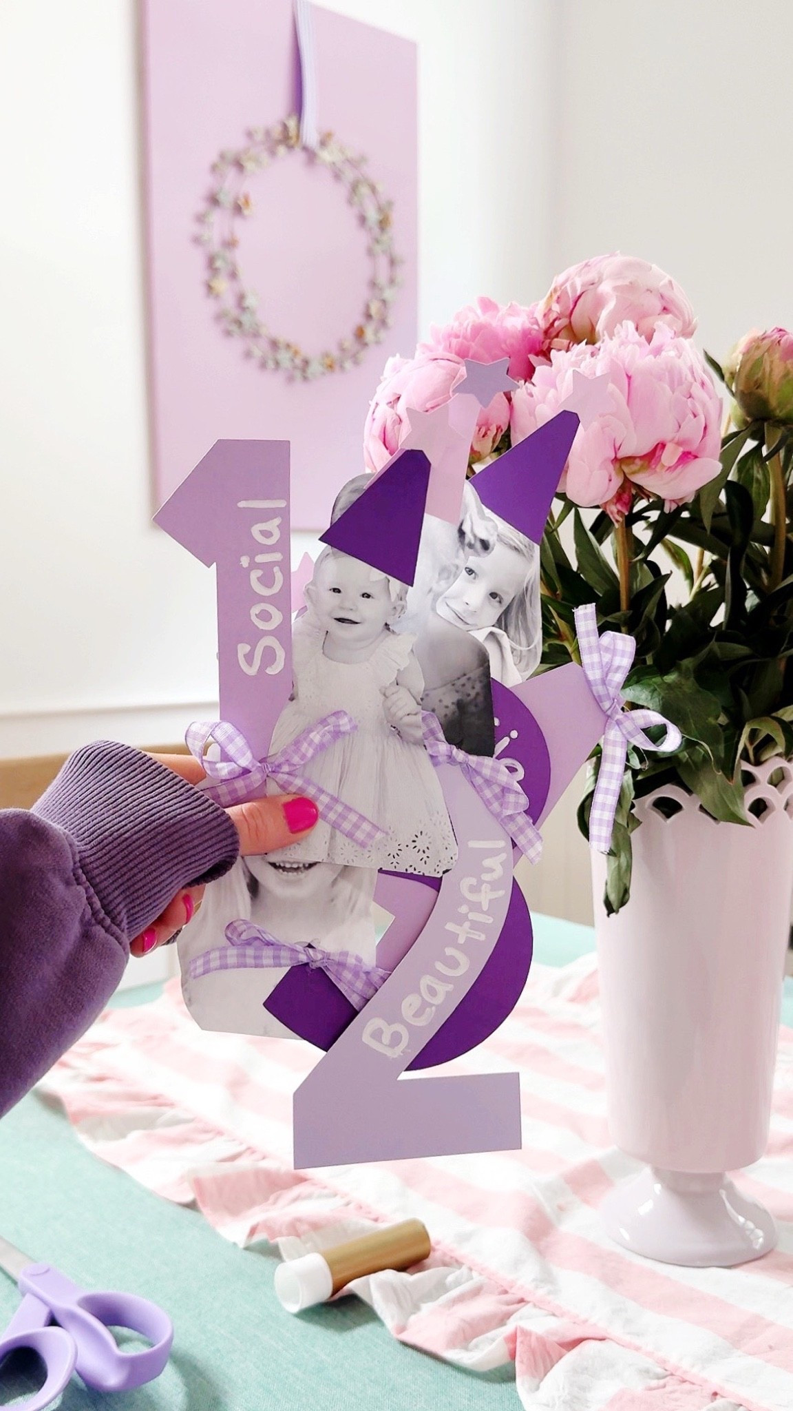 Supplies for the DIY time capsule of birthday photographs x reasons why we love her at every age 1-10 on her bedroom door ✨💜🥳

#LTKmomlife #LTKHome #LTKKids
