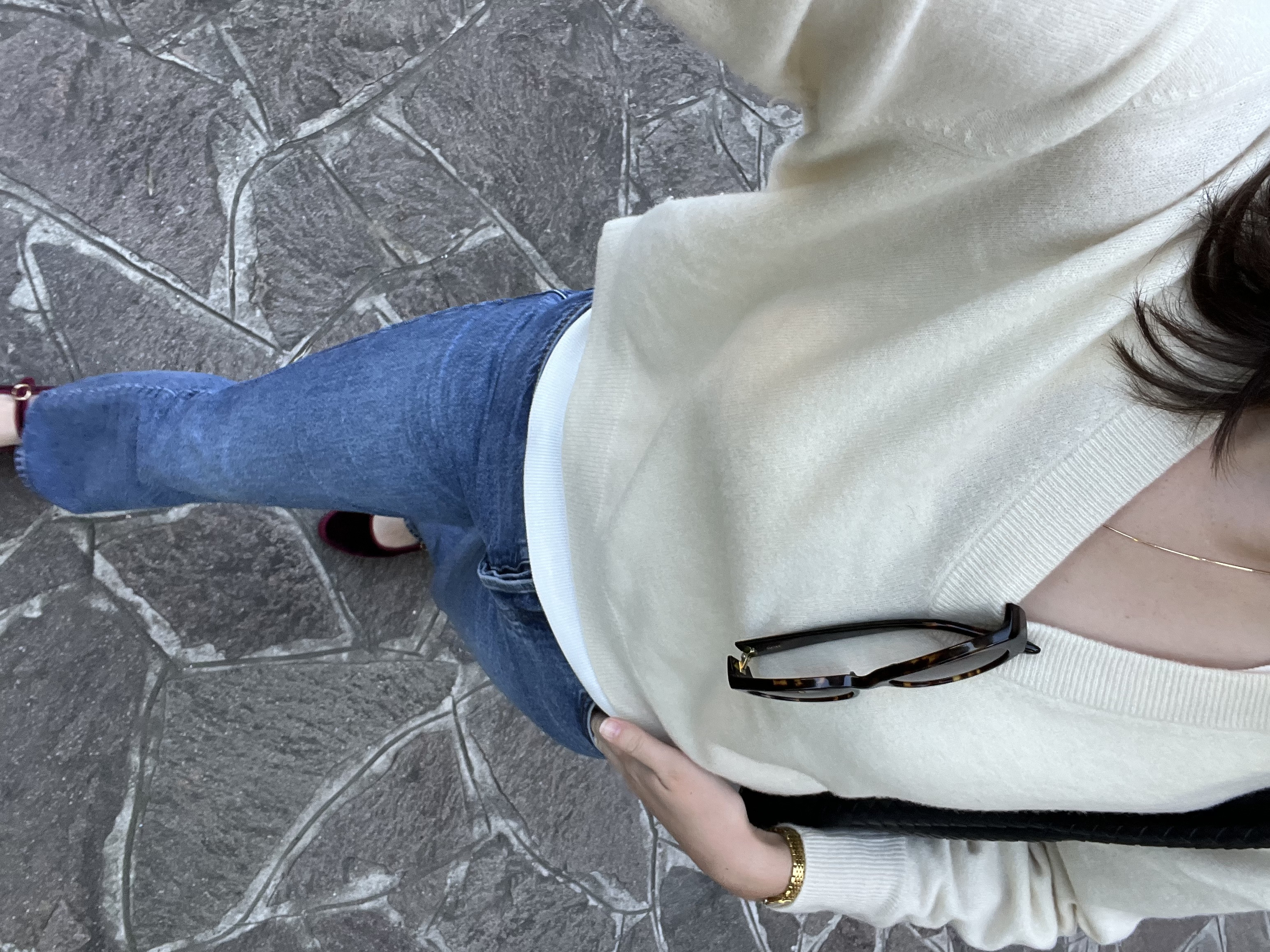 Adding colour through the shoes

Top: Reformation
Sweater: American Vintage 
Jeans: Anine Bing
Shoes: Flabelus 
Sunnies: Chimi  

 #LTKaustralia #LTKjeans #LTKshoes