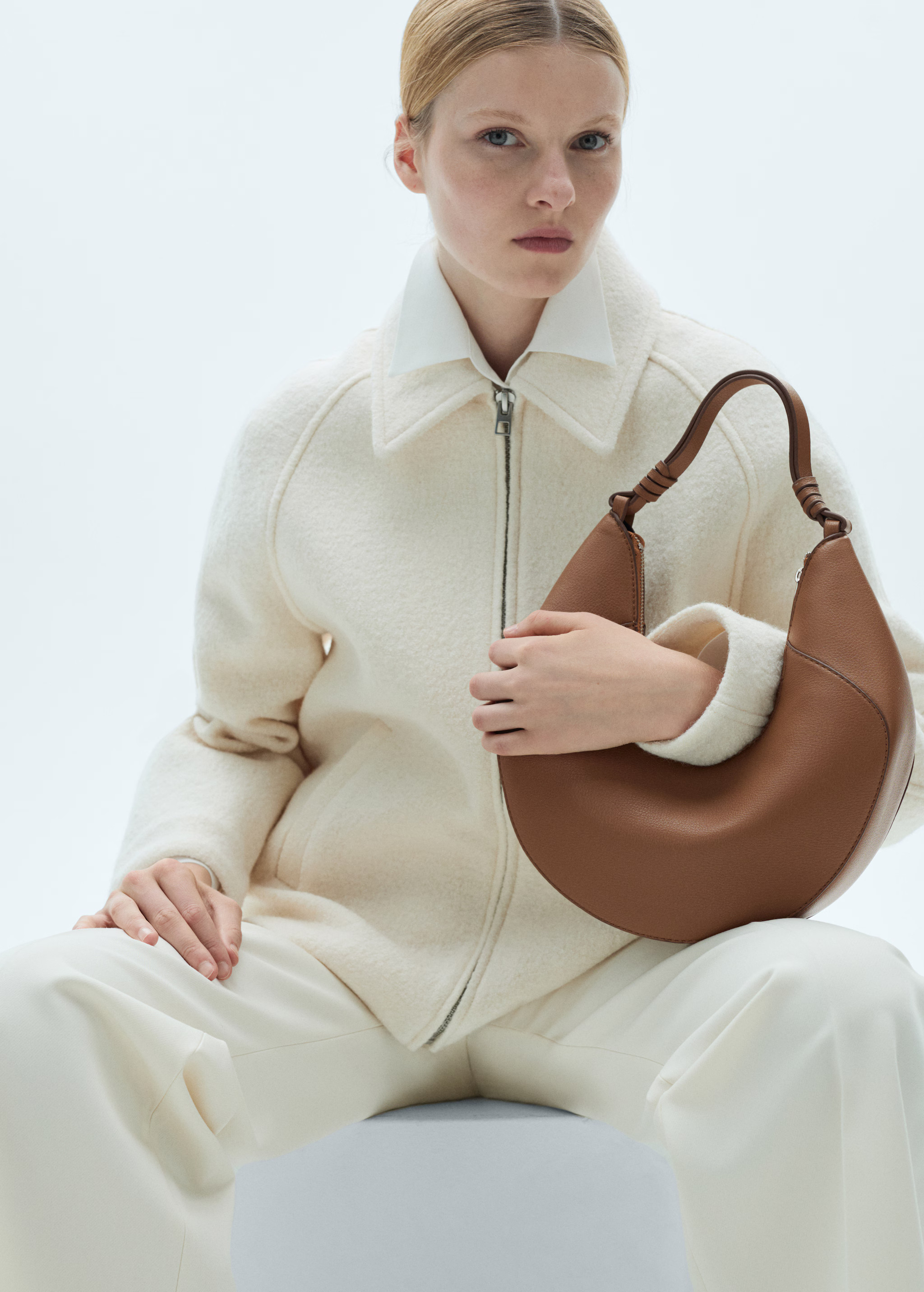 Leather-effect shoulder bag - Women | MANGO USA | Mango (US/MX/AU)