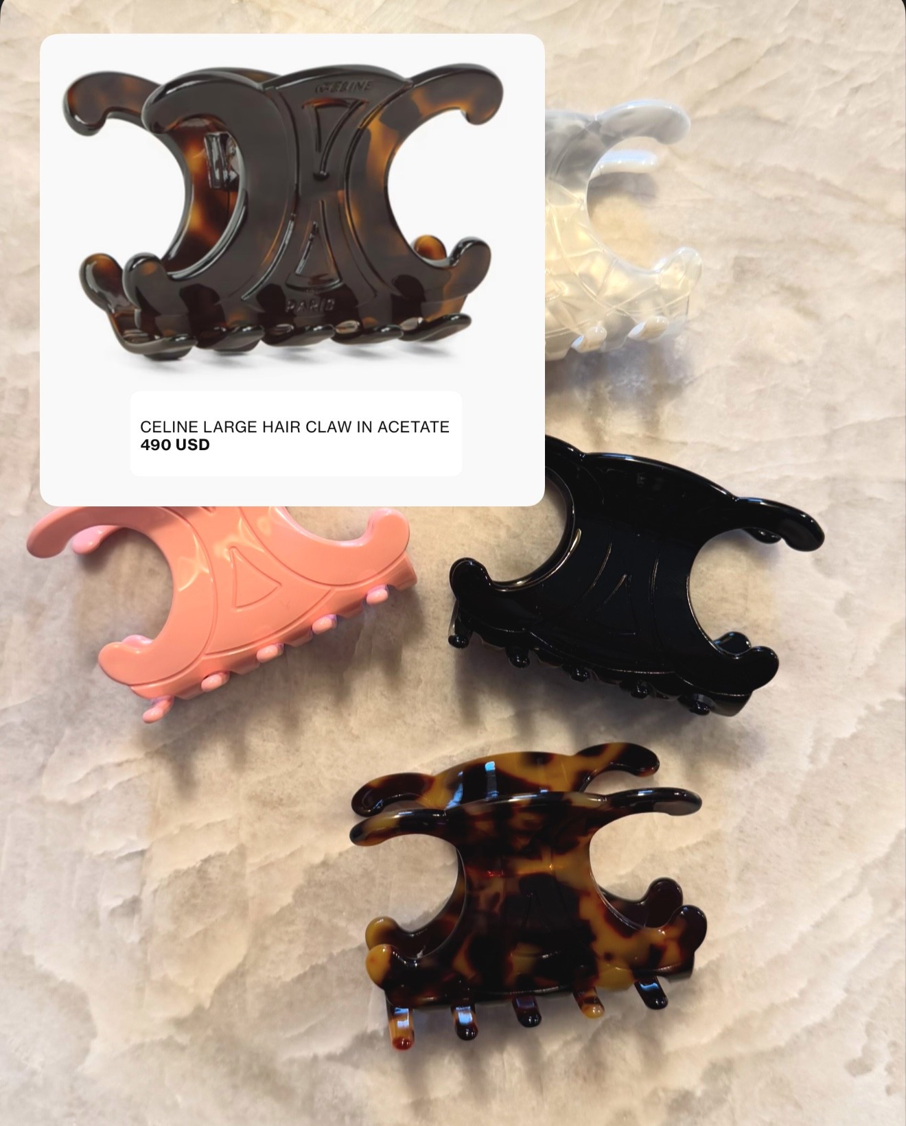 Chanel look for less hair clip 
1 chanel- $480 
4 amazon look for less that are amazing! Only $25 

#LTKU #LTKMothersDay #LTKmomlife