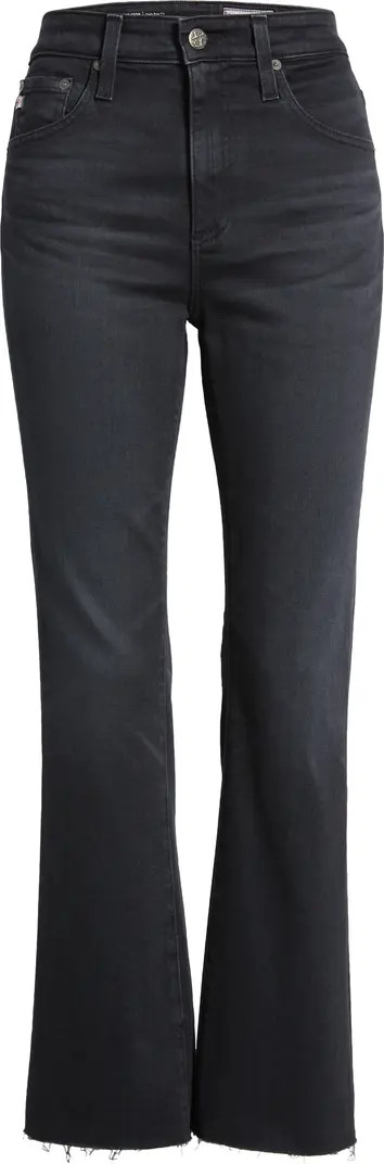 AG Farrah Raw Hem High Waist Crop Bootcut Jeans | Nordstrom | Nordstrom