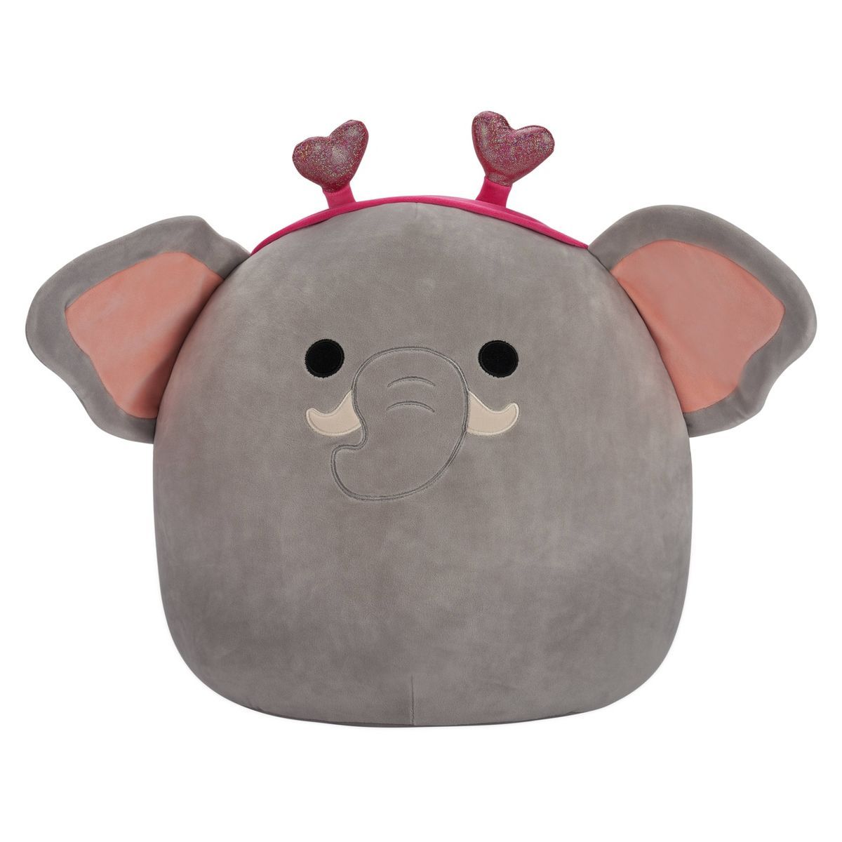 Squishmallows 16" Mila Gray Elephant with Heart Headband Large Plush | Target