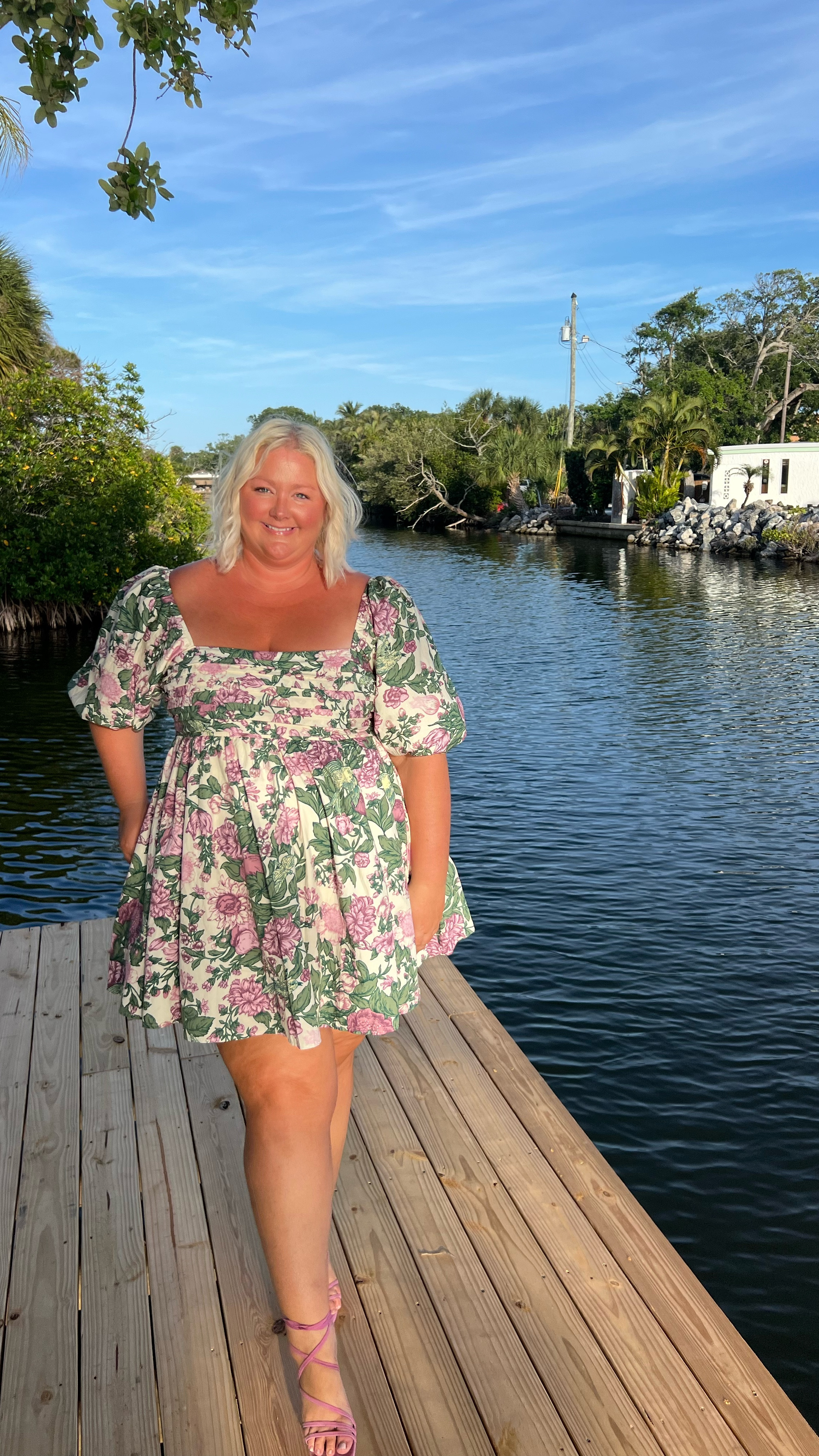 Got a little fancy this weekend to chaperone the high school prom. This Emerson dress comes in so many different styles and patterns and fits like a dream! I’m wearing the XXL and I usually wear a 20/22. It is smocked in the back and has pockets - this print is no longer available but there’s so many new cute summery ones available now! 

#LTKParties #LTKPlusSize #LTKFindsUnder100