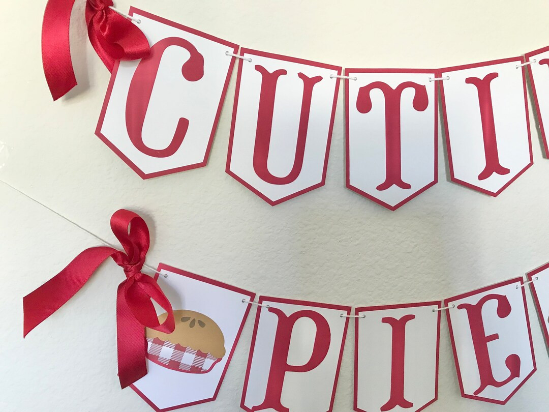 Cutie Pie Banner, Cherry Pie Banner, Apple Pie Banner, Picnic Birthday Banner - Etsy | Etsy (US)
