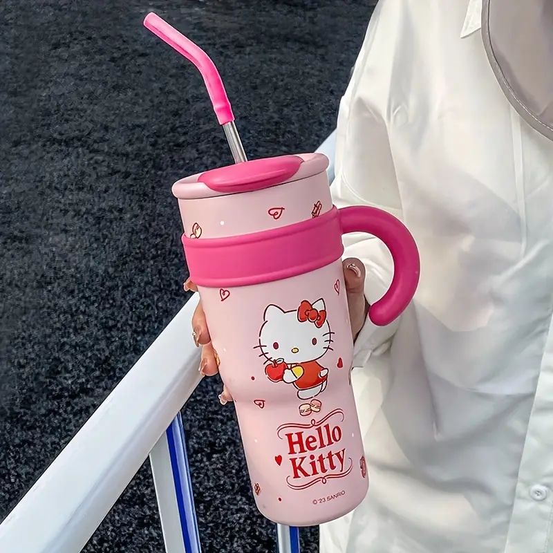 Hellokitty Insulated Water Bottle Cute Water Cup Christmas Gift Large Capacity Hand Held Coffee C... | Temu Affiliate Program