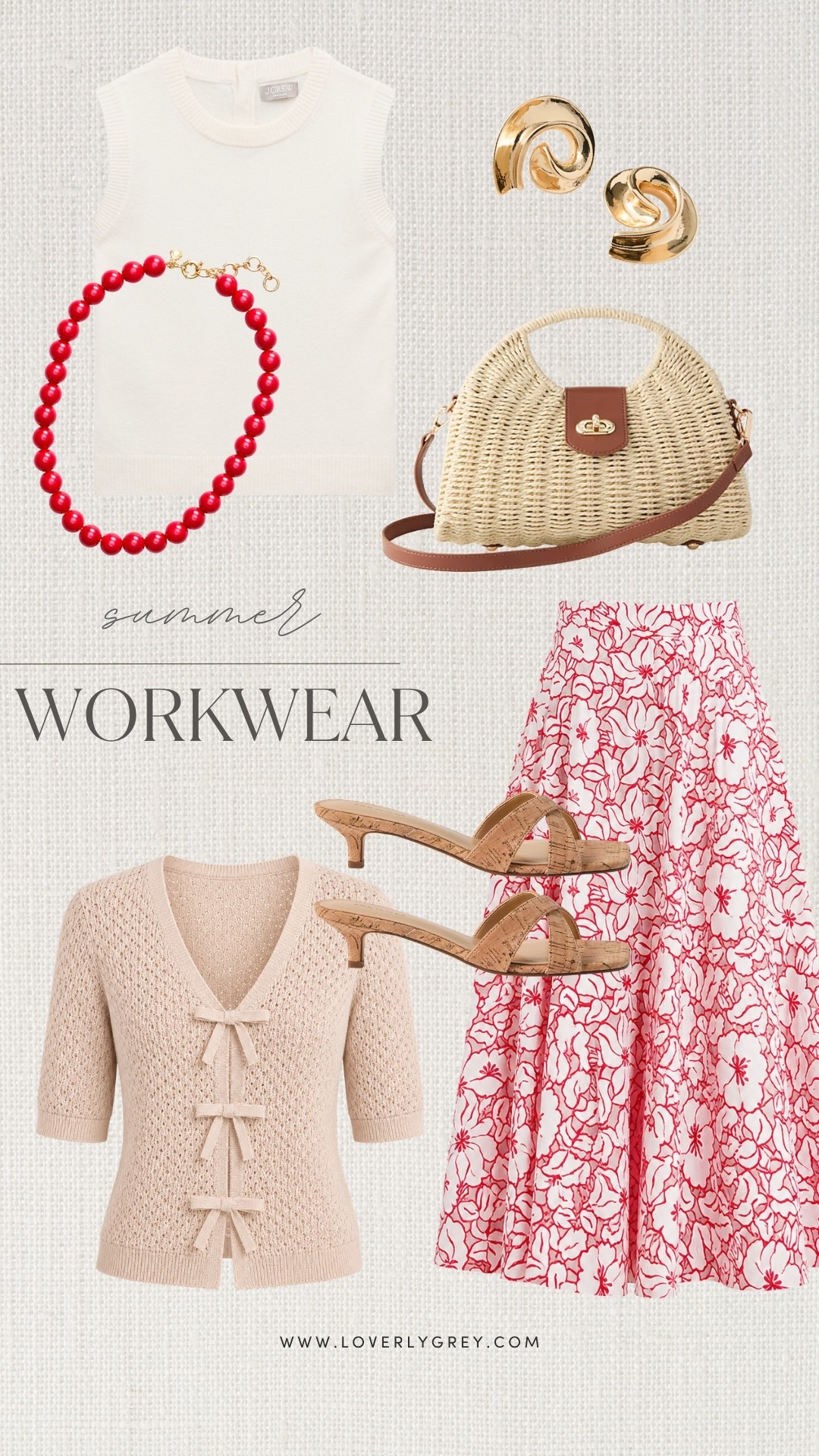 I love finding workwear that is still fun for summertime! The patterned skirt, white J.Crew top and beaded necklace is such a great example! Perfect for the office, meetings, or dinner plans after work!

#LTKootd #LTKWorkwear #LTKSeasonal