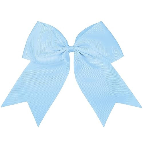 Tobeffect Blue Hair Bows - 8 Inch Big Blue Cheerleading & Softball Team Bows for Girls' Hair - Perfect for Halloween, Christmas & Birthdays | Amazon (US)