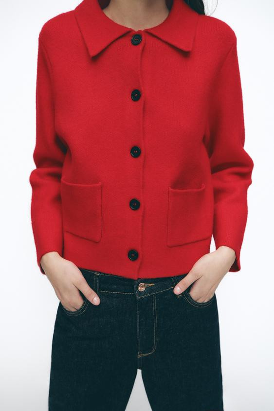 PLAIN KNIT CARDIGAN | Zara UK