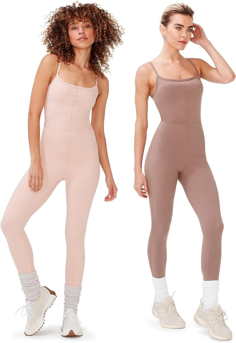 KUT & SO Yoga Bodysuit – Spaghetti Straps Workout Jumpsuit for Women – Premium Stretch Jersey... | Amazon (US)