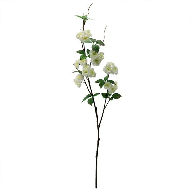 Mainstays 50" Artificial Flower Cherry Blossom Stem, White Color. | Walmart (US)