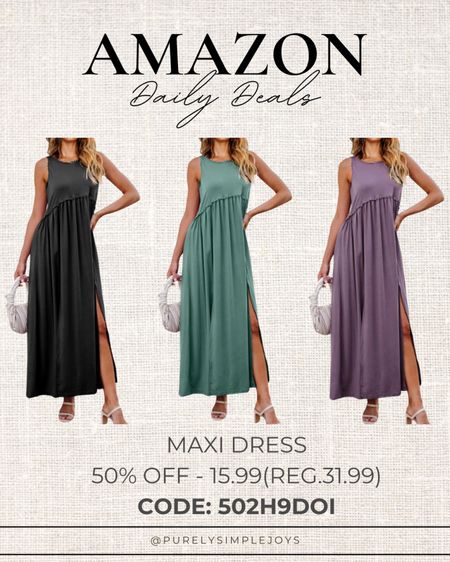 Amazon Daily Deal 
Maxi dress 50% off with code 502H9DOI

#LTKfindsunder50 #LTKSeasonal #LTKsalealert