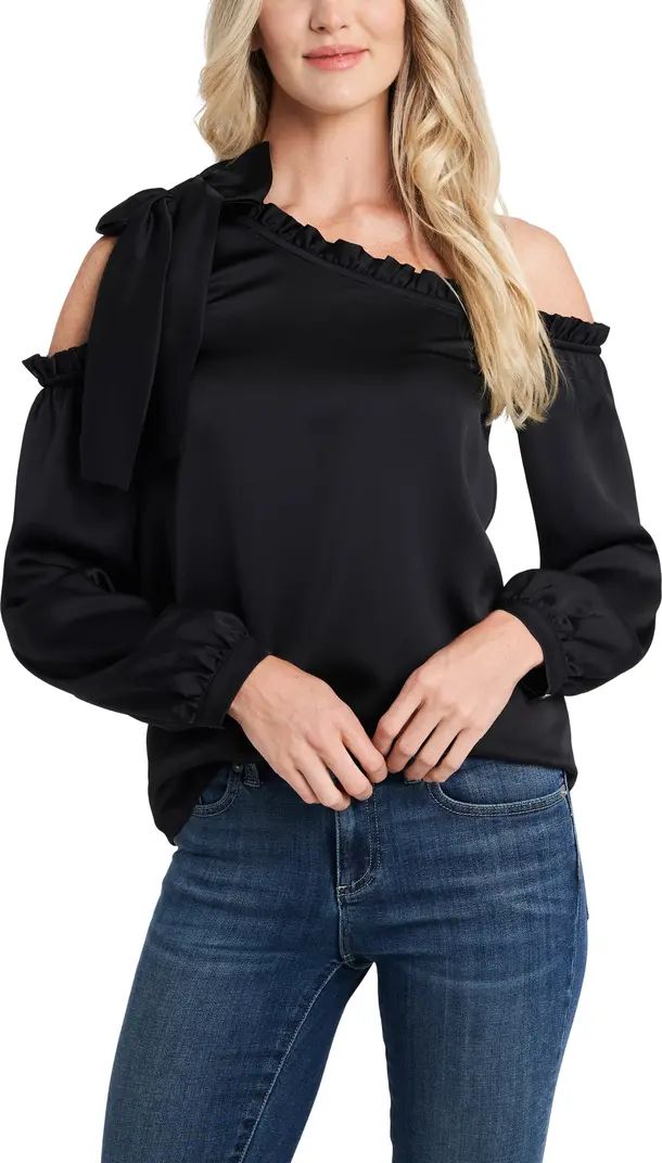 CeCe One-Shoulder Ruffle Bow Blouse | Nordstrom | Nordstrom
