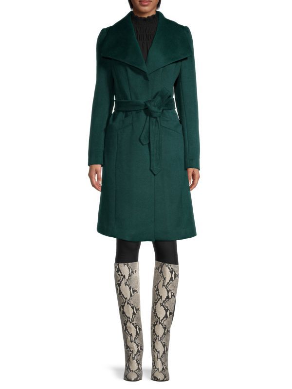 Karl Lagerfeld Paris ​Wide Collar Wool Coat on SALE | Saks OFF 5TH | Saks Fifth Avenue OFF 5TH