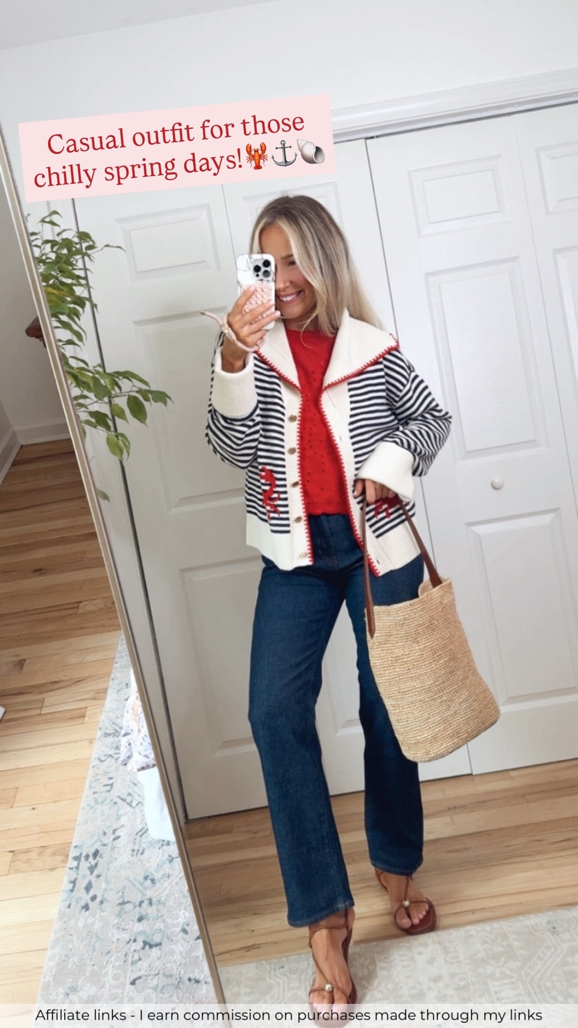 Affiliate links - I earn commission on purchases made through my links | summer vacation outfit
Striped cardigan
