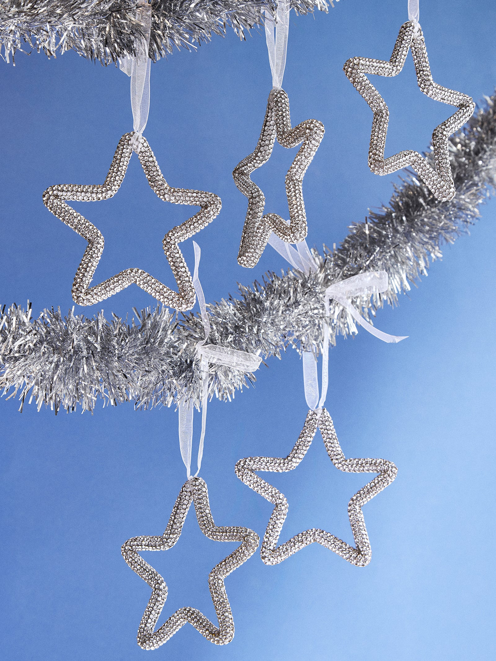 Light the Way Pavé Ornament Set - Star Set | BaubleBar (US)