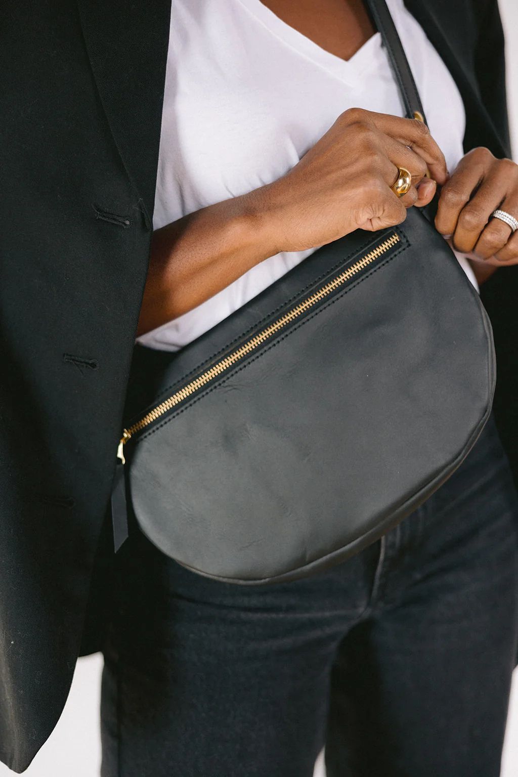 The Big Sling Bag, Black | Abby Alley