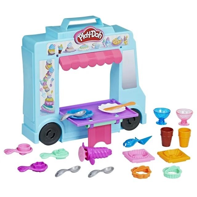 Play-Doh 20-Piece Ice Cream Truck Play Kitchen, Multicolor | Walmart (US)