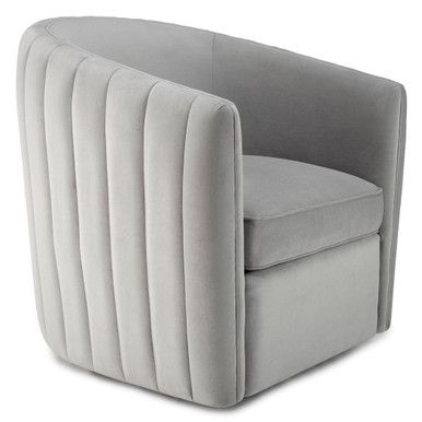 Aria Channeled Swivel Chair | Z Gallerie