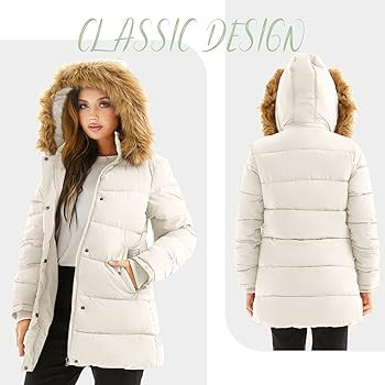 FARVALUE Women's Winter Coat Warm Parka Jacket Puffer Quilted Thicken Hooded Outerwear with Fur T... | Amazon (US)