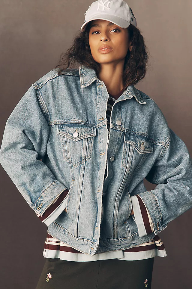 The Weston Denim Boyfriend Jacket by Pilcro | Anthropologie (US)