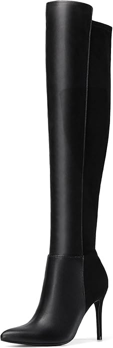 DREAM PAIRS Women's Over The Knee Thigh High Boots Long Stretch Pointed Toe Stiletto High Heels F... | Amazon (CA)