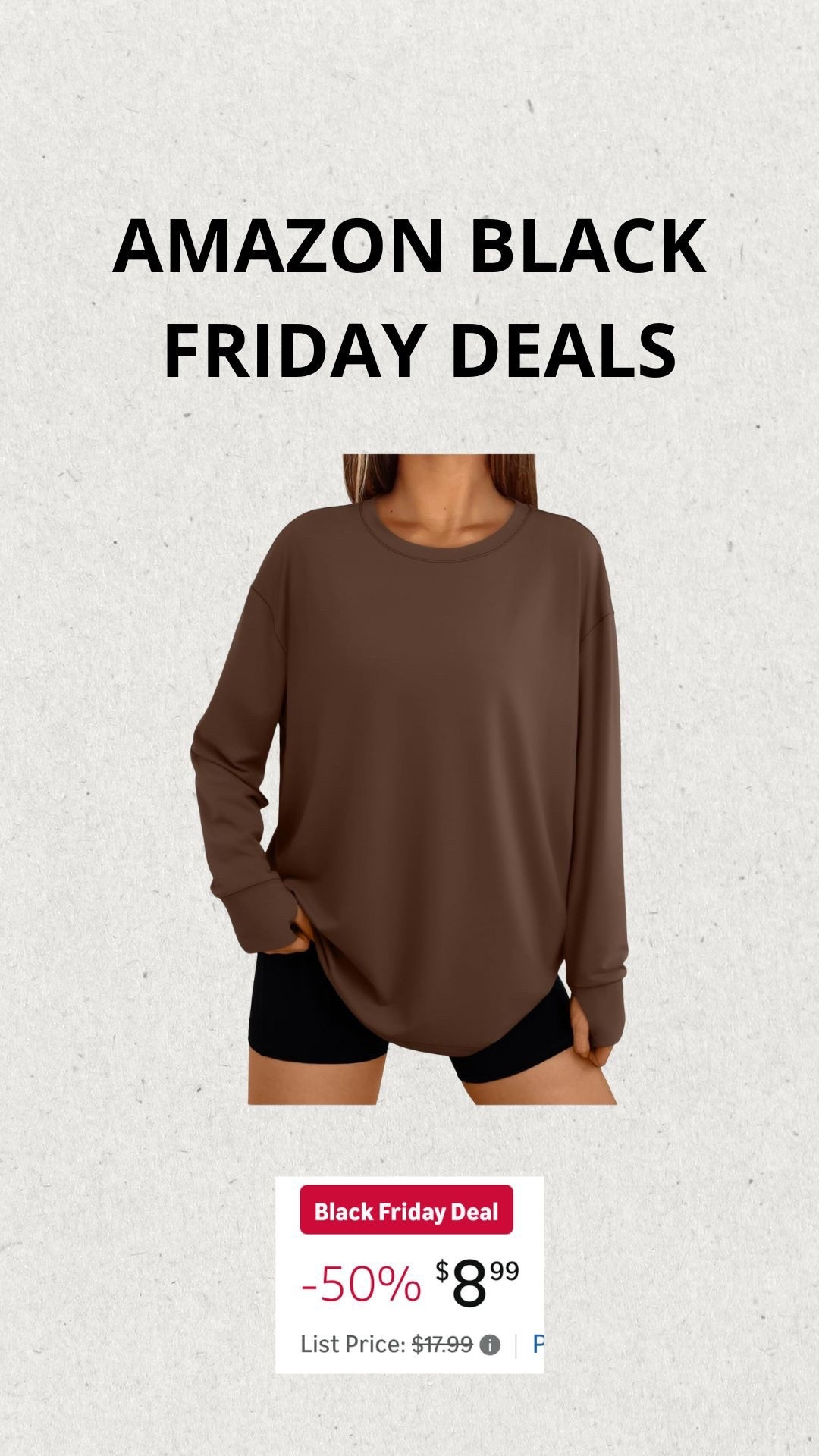 A good basic long sleeve to wear with leggings or yoga shorts! Slightly oversized, stick with your true size. I got a size small. Normally I’m in between size S/M in tops. 

#LTKSaleAlert