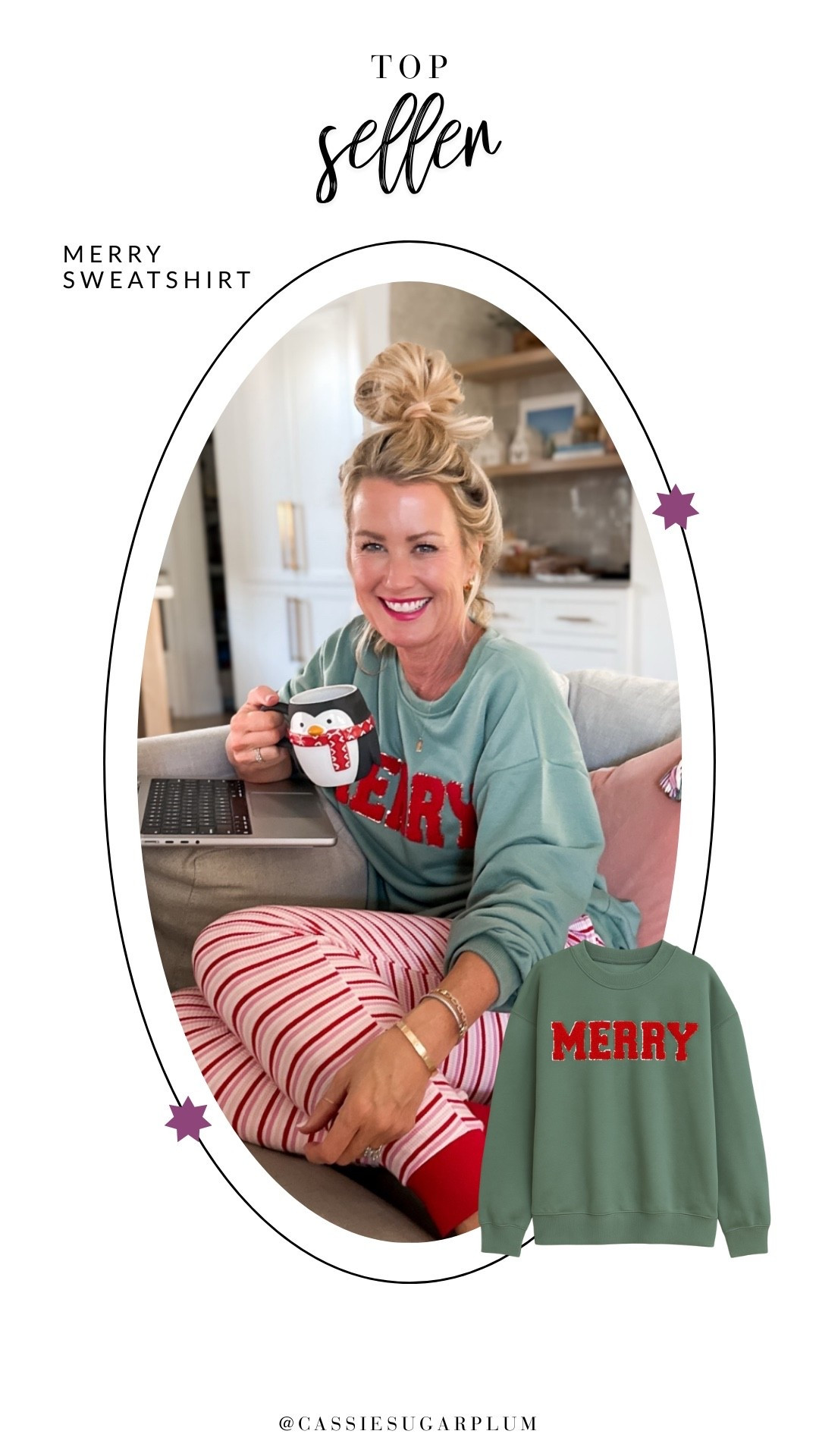 Such an adorable festive sweatshirt from Amazon! Perfect for lounging around the house this holiday season. ❤️

#LTKGiftGuide #LTKHoliday #LTKOver40