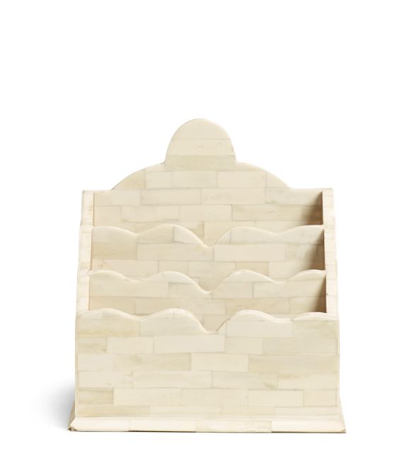 Flaubert Bone Letter Rack – Ivory | OKA US