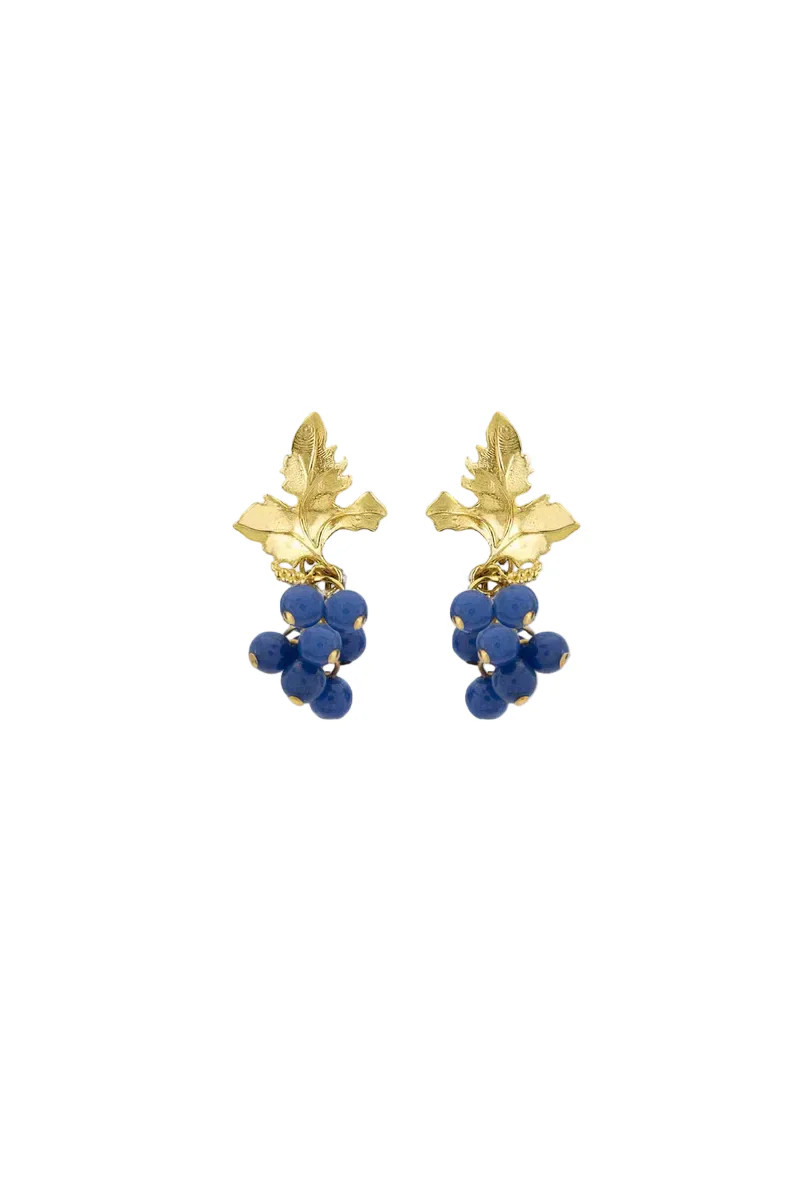 SIENA EARRINGS IN NAVY | PERACAS | CULT MIA | CULT MIA UK LTD