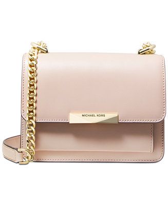 Michael Kors Jade Extra Small Leather Gusset Crossbody & Reviews - Handbags & Accessories - Macy'... | Macys (US)