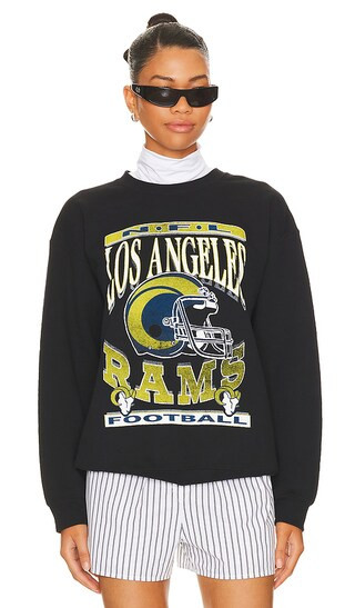 Rams Helmet Flea Market Crew in Black | Revolve Clothing (Global)