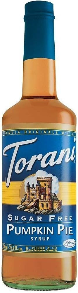 Torani Sugar Free Pumpkin Pie Syrup, 750 ml | Amazon (US)