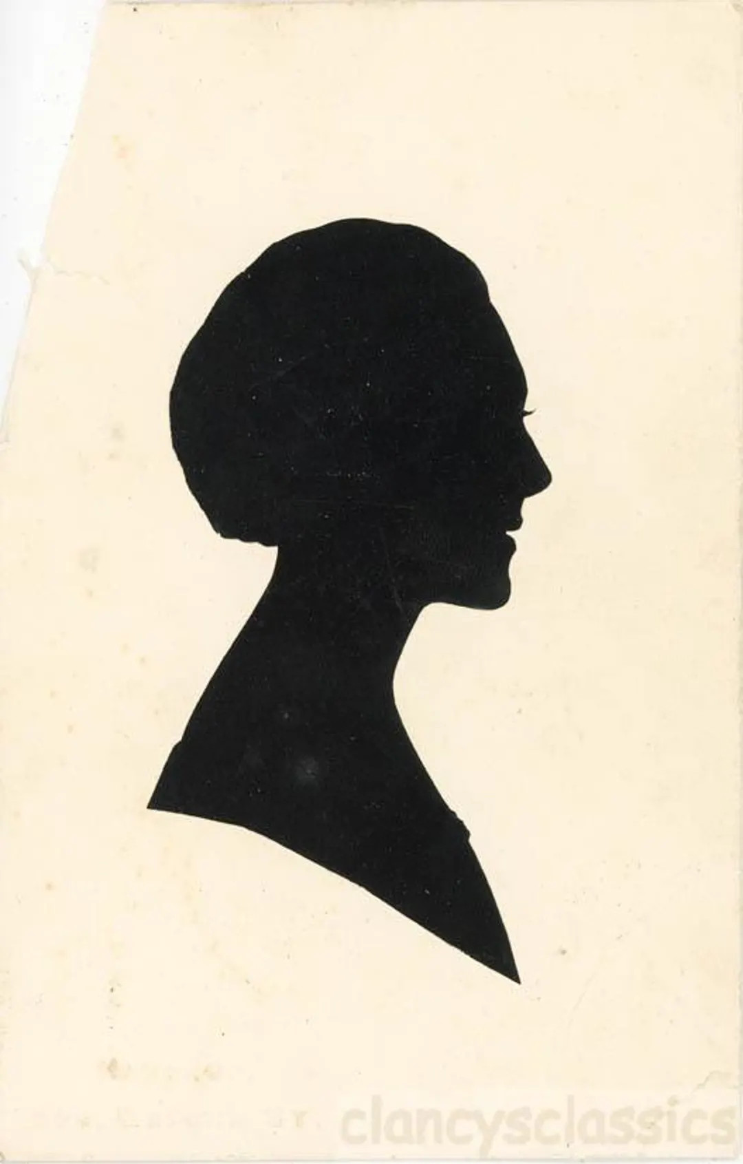 vintage 1917 Woman in Silhouette Charles Handrup 290 Oxford St RARE 72 B | Etsy (US)