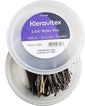 Kleravitex 2.75" BRONZE Jumbo Bobby Hair Pins - BRONZE Tipped Flat Style Pins for Women - Perfect... | Amazon (US)