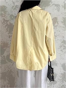 SOLY HUX Women's Oversized Button Down Shirts Casual Collared Long Sleeve Blouses | Amazon (US)