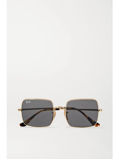 Ray-Ban - 1971 Evolve Square-frame Gold-tone And Tortoiseshell Acetate Sunglasses | NET-A-PORTER (US)