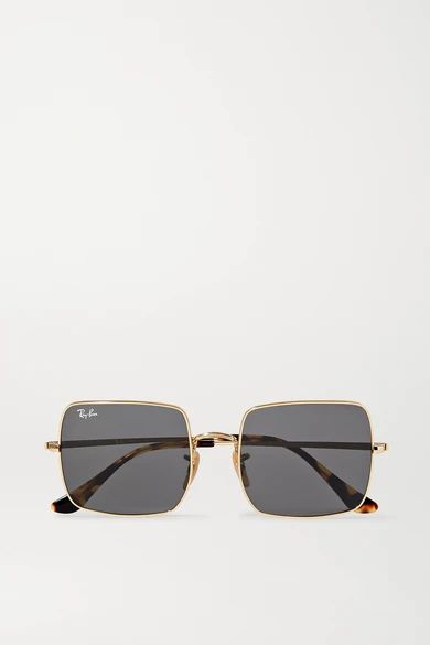 Ray-Ban - 1971 Evolve Square-frame Gold-tone And Tortoiseshell Acetate Sunglasses | NET-A-PORTER (US)