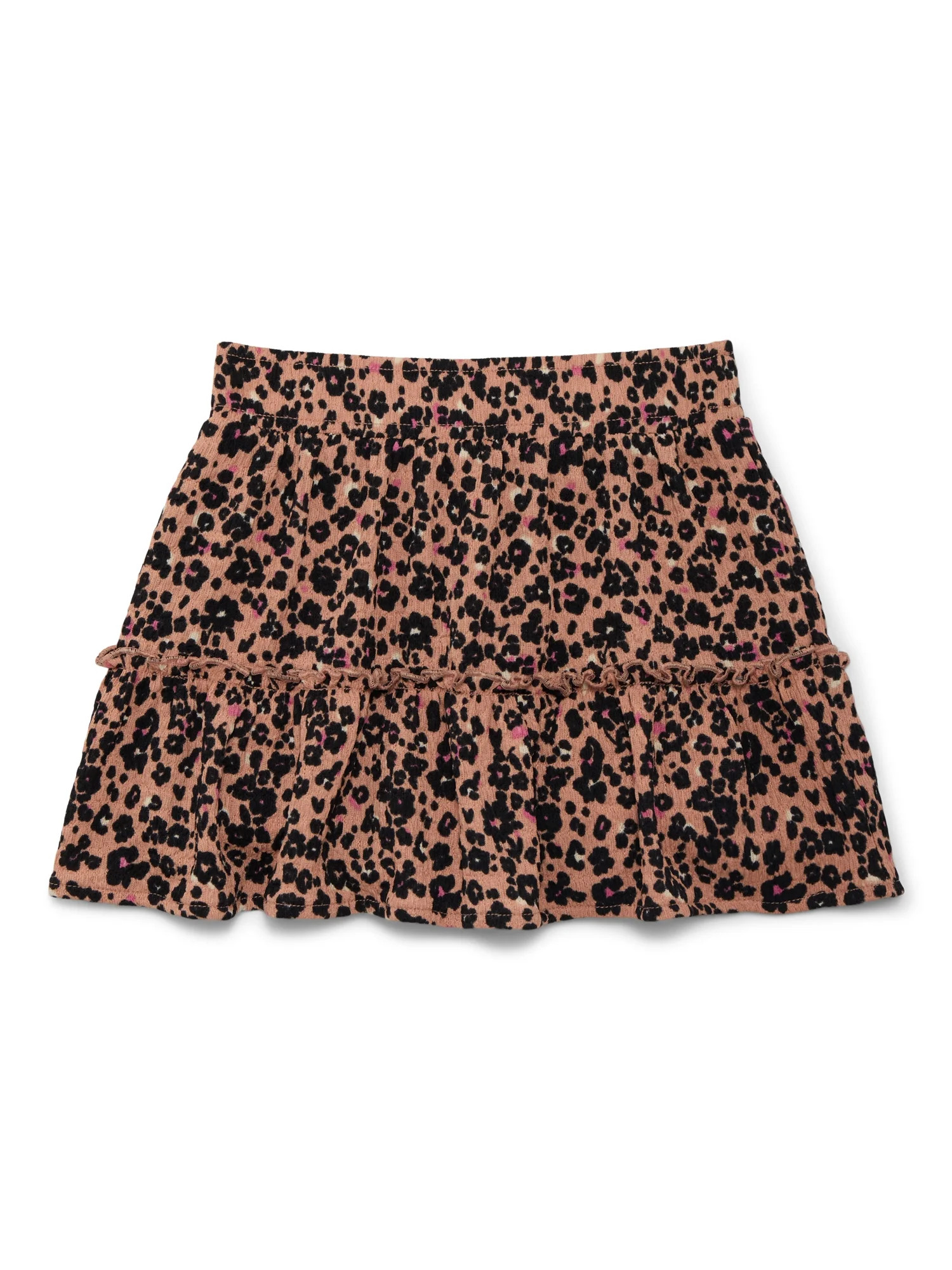 Wonder Nation Girls Knit Ruffle Skirt, Sizes 4-18 & Plus | Walmart (US)