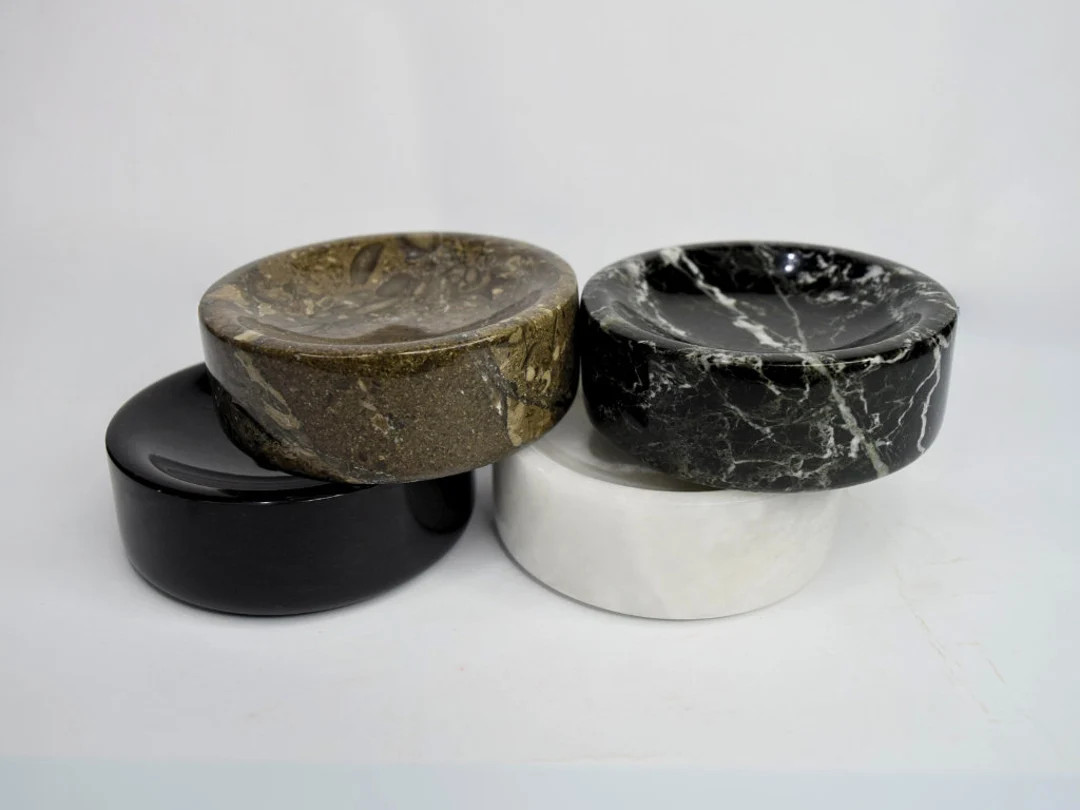 Marble Catchall Dish Jewelry Dish Hand-carved Stone Bowl, Stone Ring Dish, Engagement Ring Dish, ... | Etsy (US)