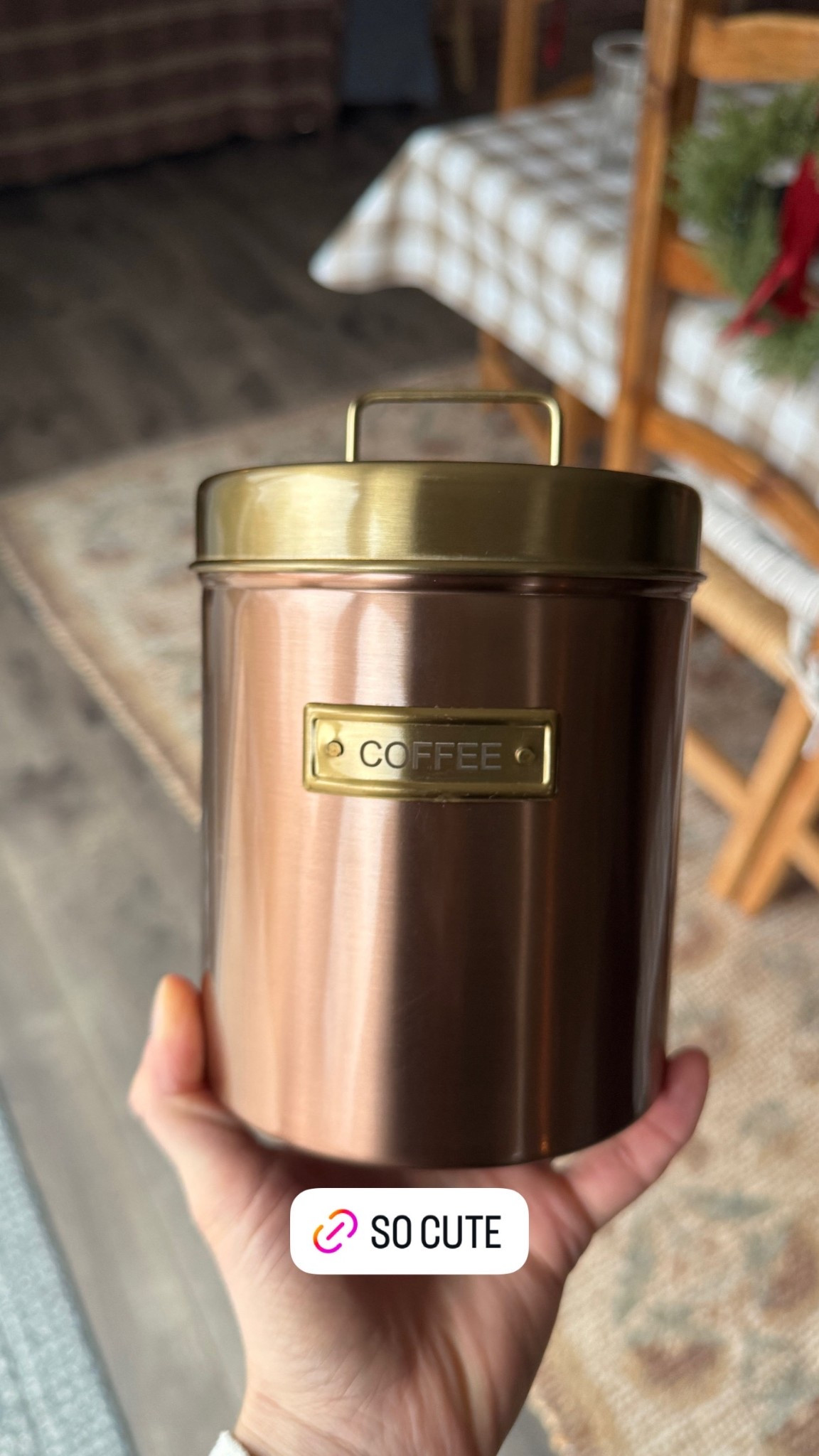 This copper canister is so cute  

#LTKGiftGuide #LTKHome #LTKFindsUnder50
